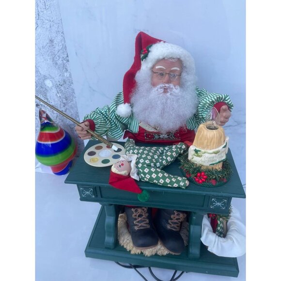VTG Santa Workshop Holiday Creations Christmas Musical Lighted Santa Claus 16" - Picture 15 of 16